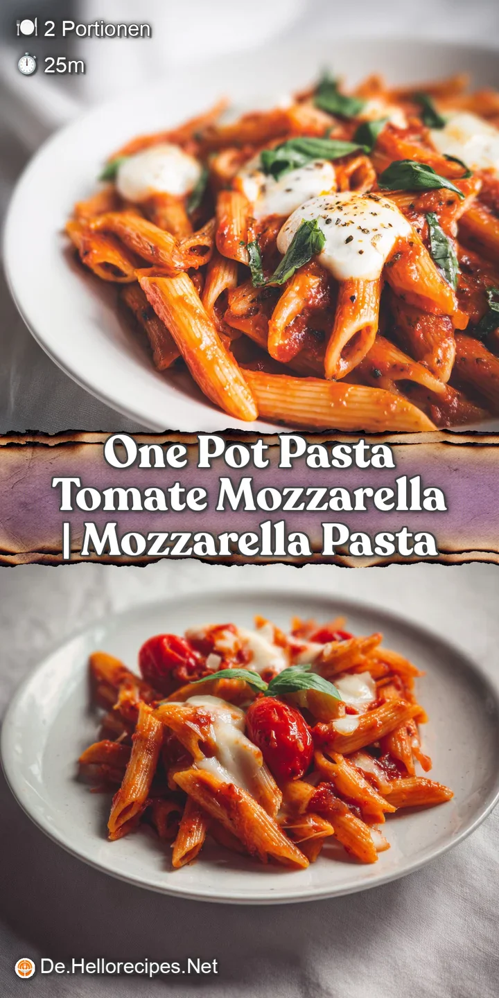 Detailaufnahme von cremigem, geschmolzenem Mozzarella auf gl&auml;nzender Tomatenpasta, dampfend und appetitlich strukturiert.