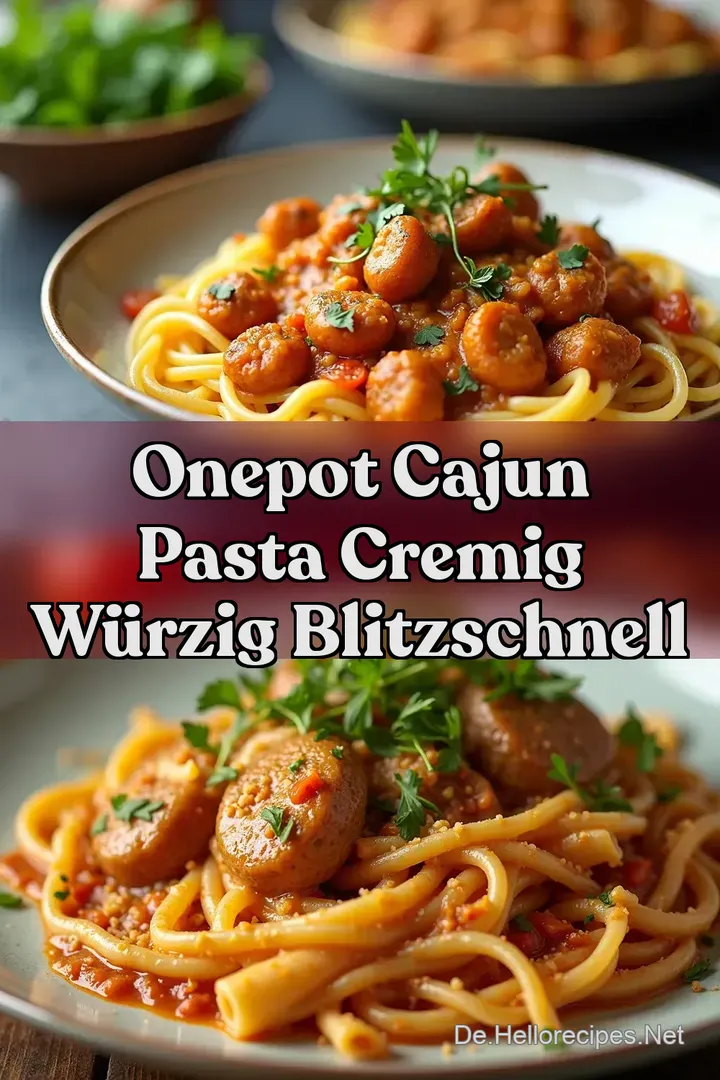 OnePot Cajun Pasta Cremig W&uuml;rzig Blitzschnell