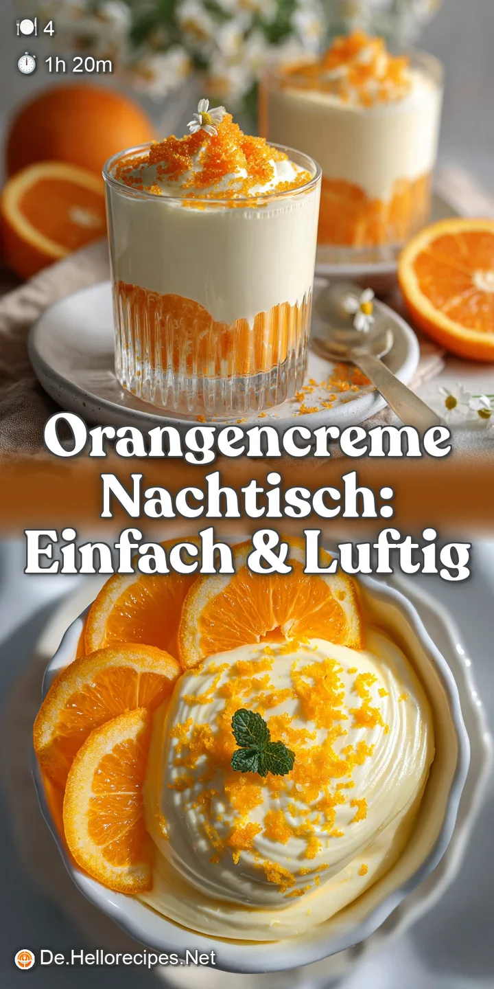 Close-up of silky orange dessert cream with delicate zest curls. A refreshing and vibrant view that tempts the senses with...