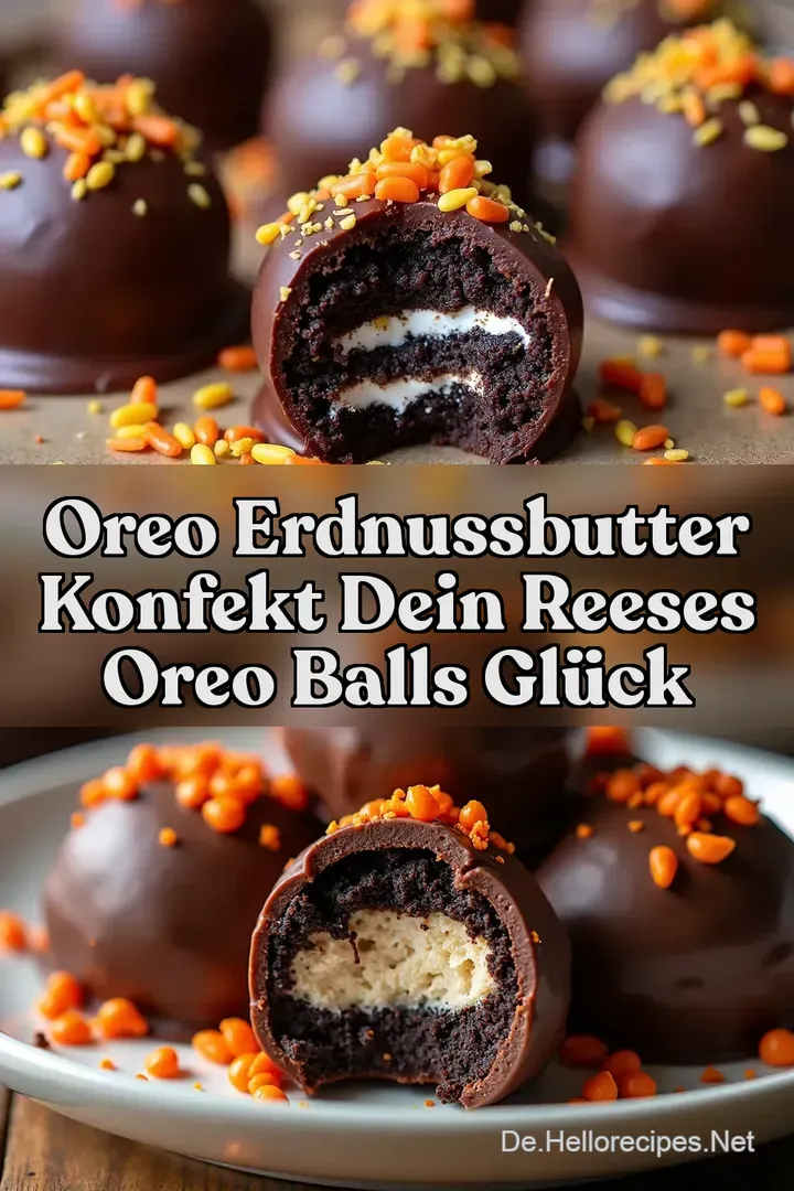 Oreo Erdnussbutter Konfekt Dein Reeses Oreo Balls Gl&uuml;ck