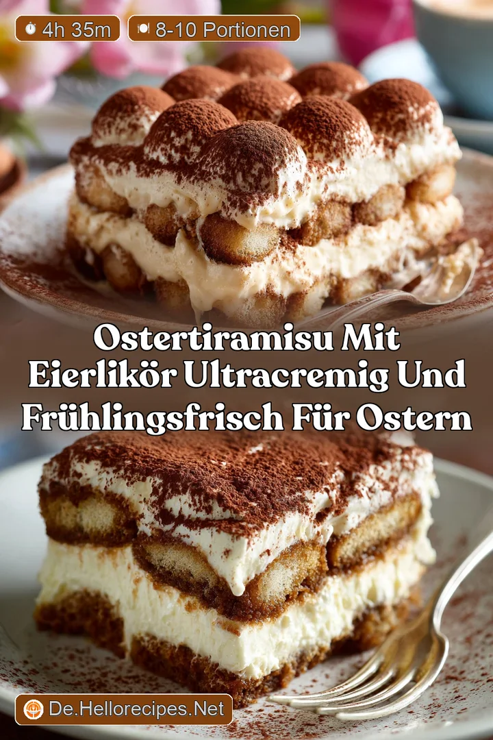 OsterTiramisu mit Eierlik&ouml;r Ultracremig und fr&uuml;hlingsfrisch f&uuml;r Ostern