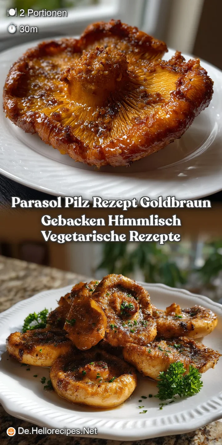 Parasol Pilz Rezept Goldbraun Gebacken Himmlisch Vegetarische Rezepte