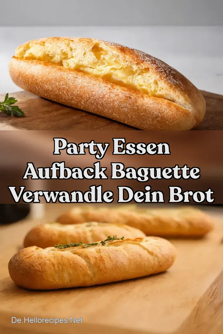 Party Essen Aufback Baguette Verwandle dein Brot