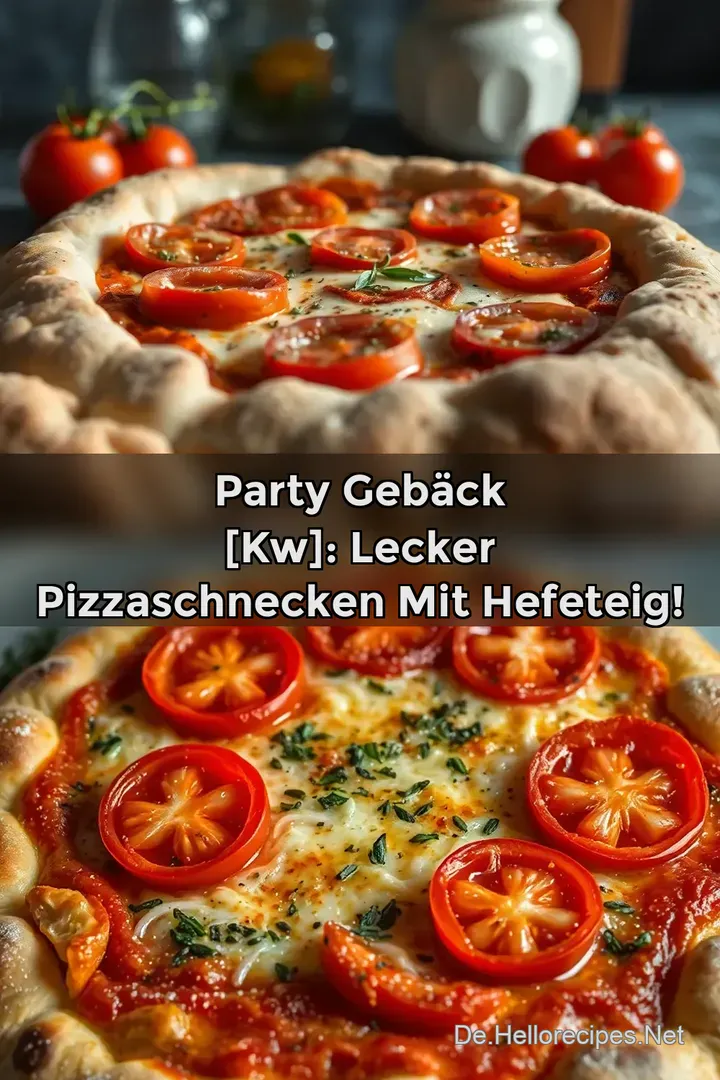 Party Gebäck [kw]: Lecker Pizzaschnecken mit Hefeteig!