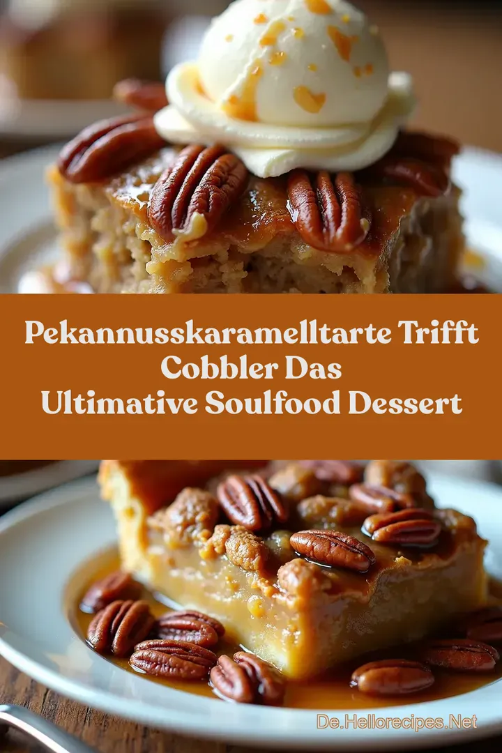 PekannussKaramellTarte trifft Cobbler Das ultimative Soulfood Dessert