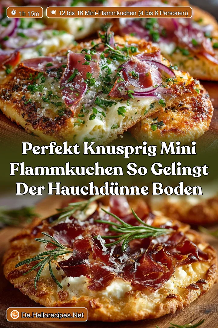 Perfekt Knusprig Mini Flammkuchen So gelingt der hauchd&uuml;nne Boden