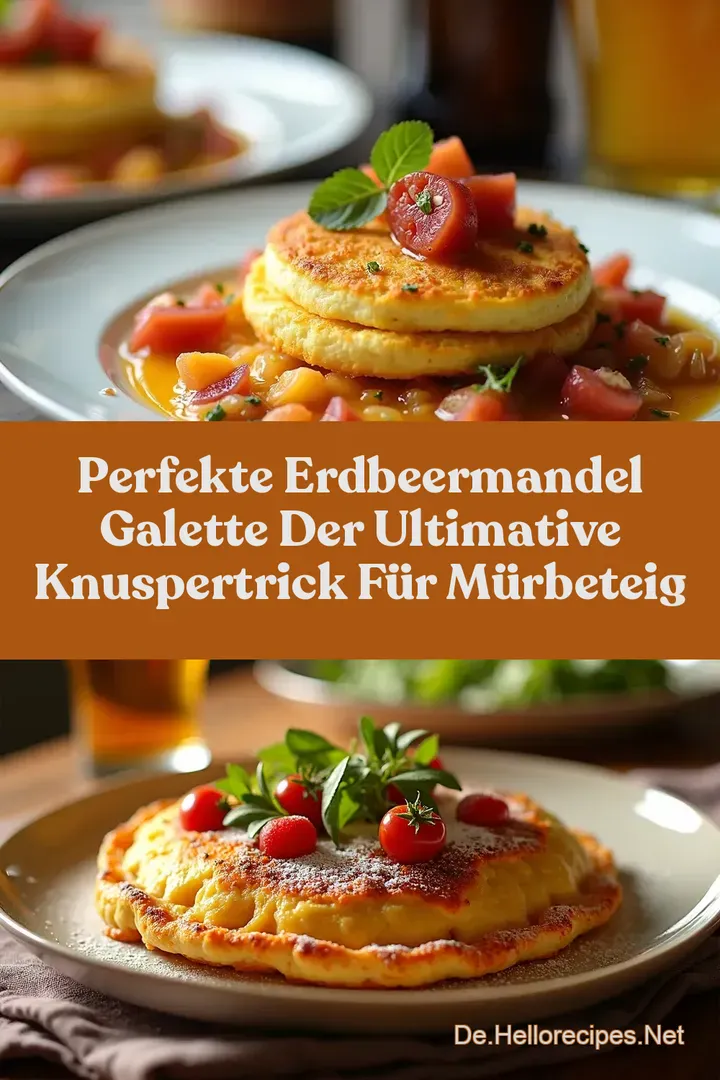 Perfekte ErdbeerMandel Galette Der ultimative KnusperTrick für Mürbeteig