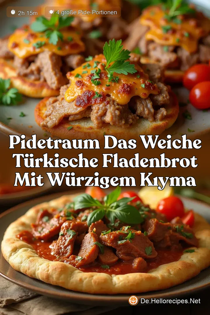 PideTraum Das weiche Türkische Fladenbrot mit würzigem Kıyma