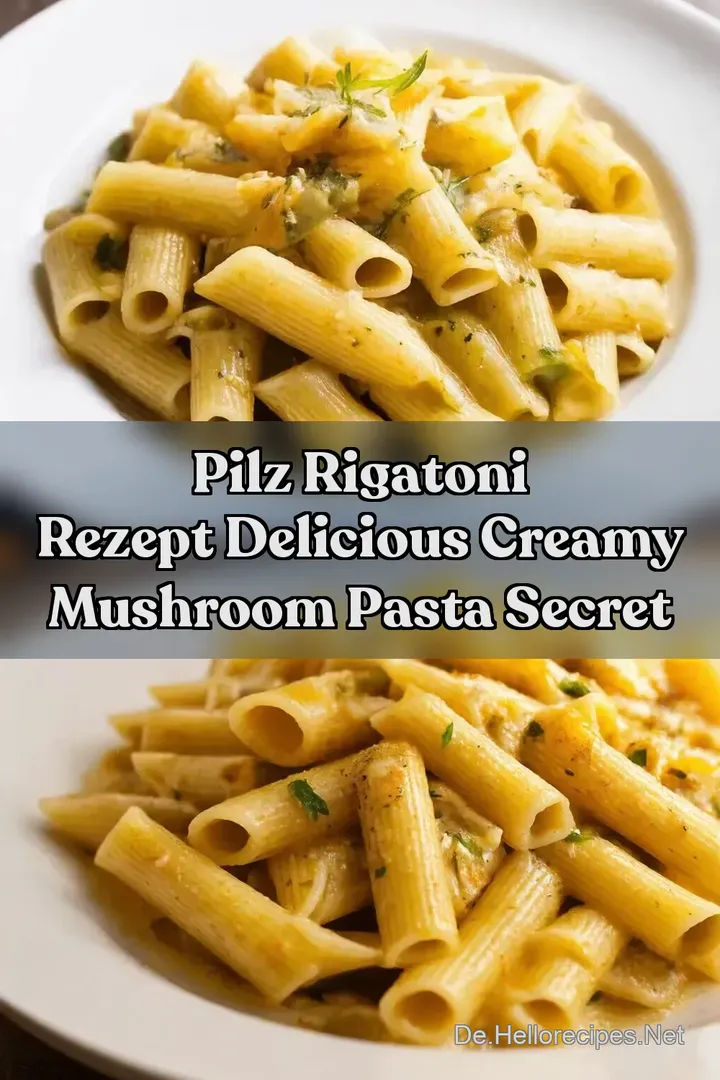 Pilz Rigatoni Rezept Delicious Creamy Mushroom Pasta Secret