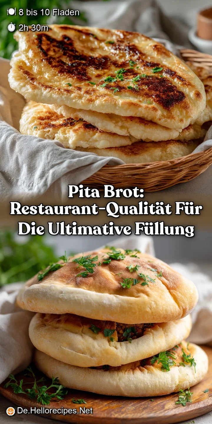 Pita Brot: Restaurant-Qualit&auml;t f&uuml;r die ultimative F&uuml;llung