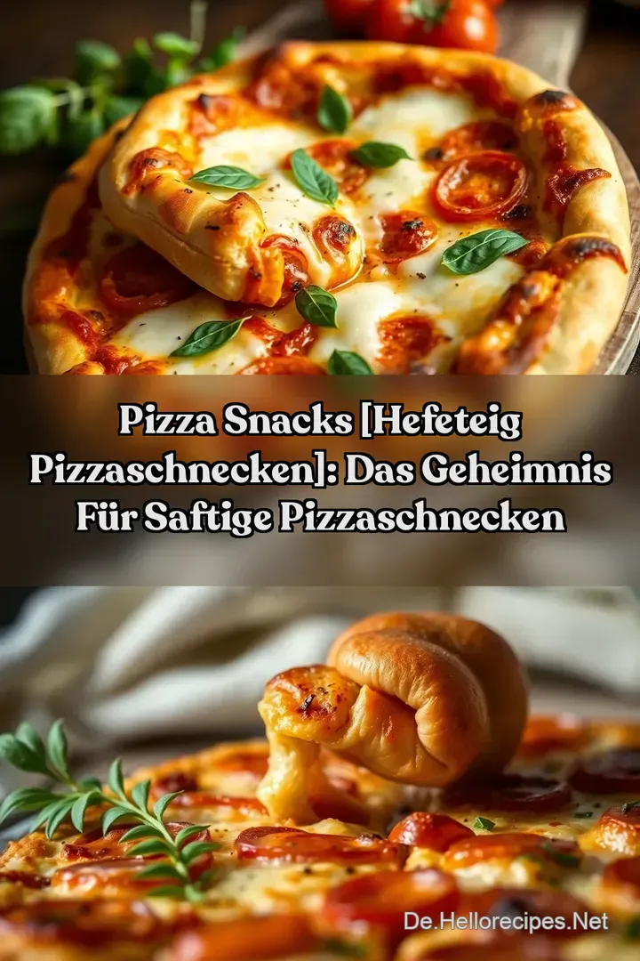 Pizza Snacks [Hefeteig Pizzaschnecken]: Das Geheimnis für saftige Pizzaschnecken
