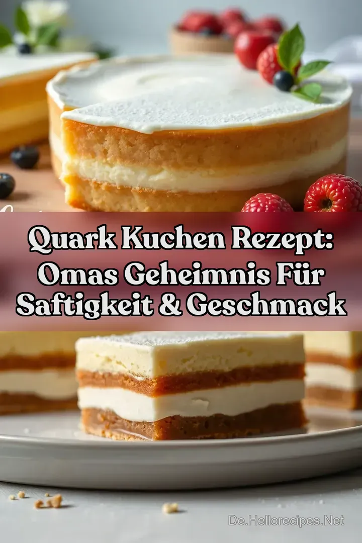Quark Kuchen Rezept: Omas Geheimnis für Saftigkeit &amp Geschmack