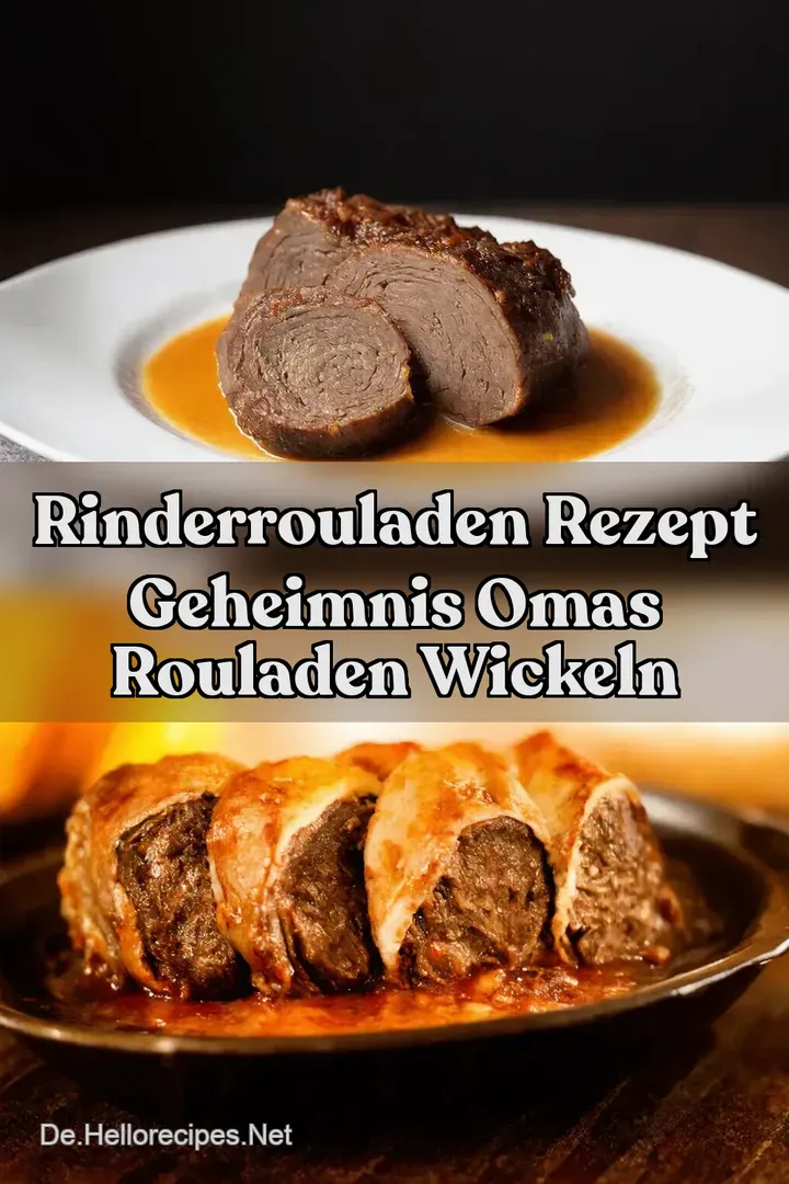 Rinderrouladen Rezept Geheimnis Omas Rouladen wickeln
