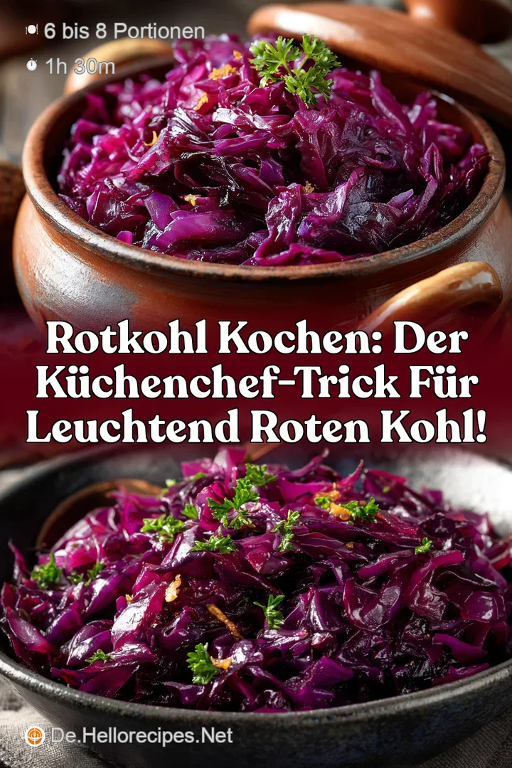 Rotkohl kochen: Der K&uuml;chenchef-Trick f&uuml;r leuchtend roten Kohl!