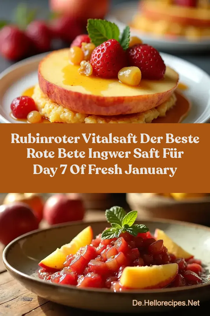 Rubinroter VitalSaft Der Beste Rote Bete Ingwer Saft für Day 7 of Fresh January