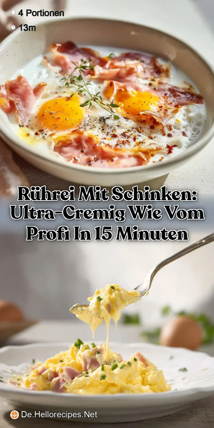 R&uuml;hrei mit Schinken: Ultra-cremig wie vom Profi in 15 Minuten
