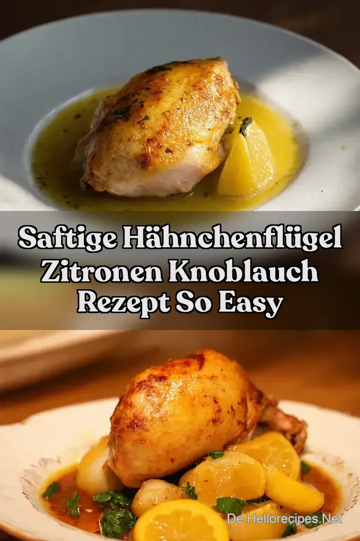 Saftige H&auml;hnchenfl&uuml;gel Zitronen Knoblauch Rezept So Easy