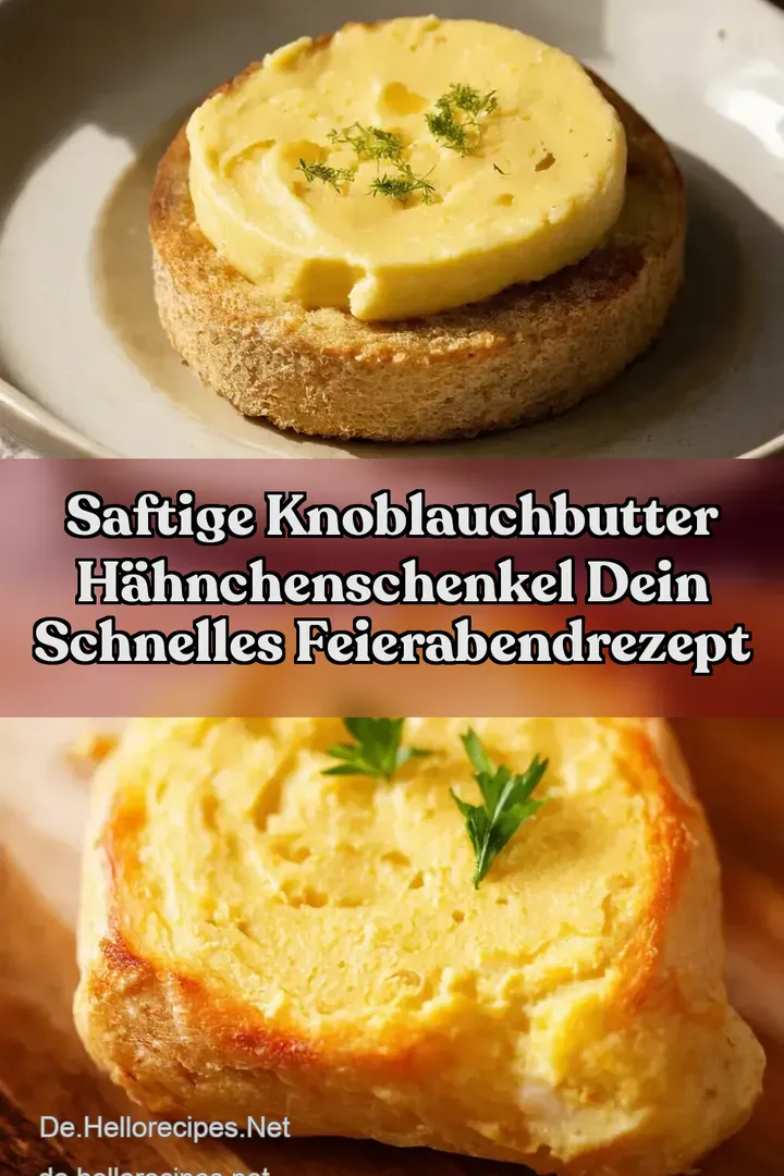 Saftige Knoblauchbutter H&auml;hnchenschenkel Dein schnelles FeierabendRezept