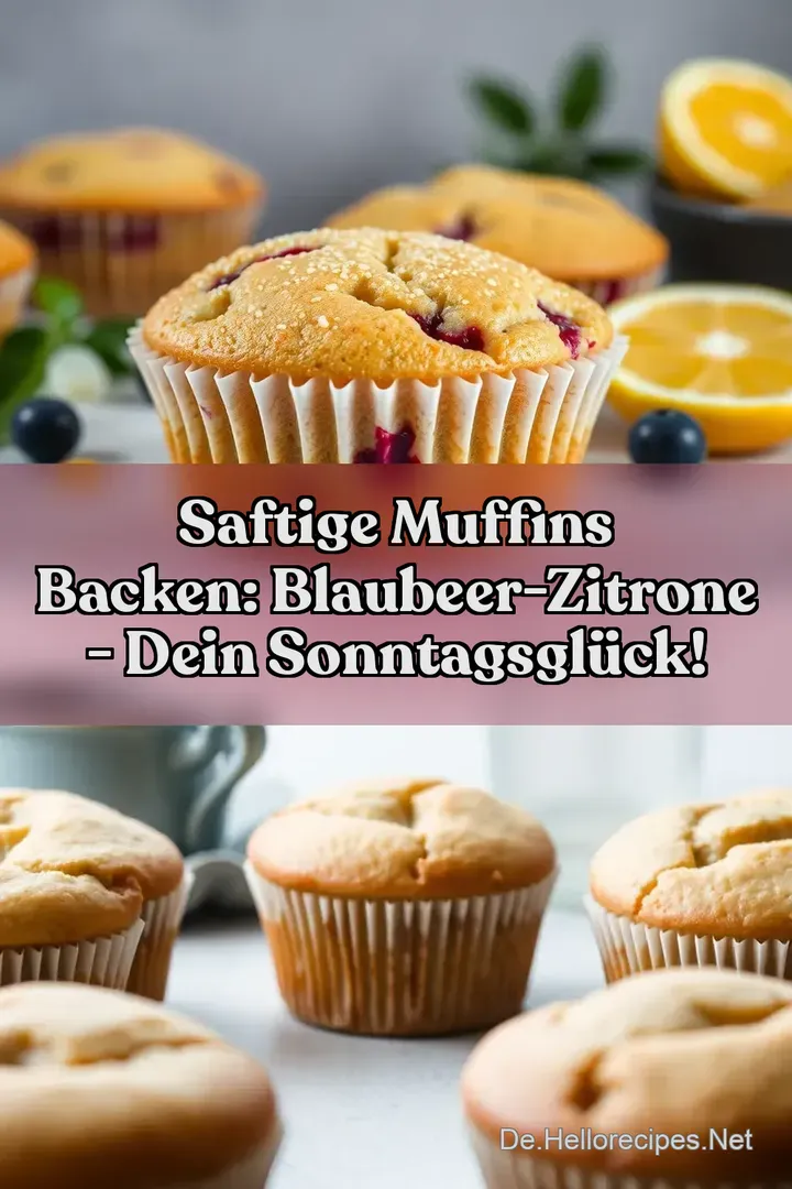 Saftige Muffins backen: Blaubeer-Zitrone - Dein Sonntagsglück!