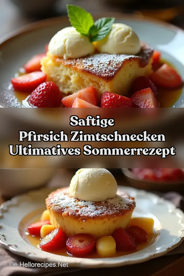 Saftige Pfirsich Zimtschnecken Ultimatives Sommerrezept