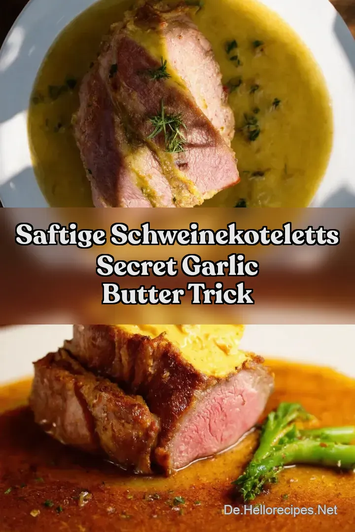Saftige Schweinekoteletts Secret Garlic Butter Trick