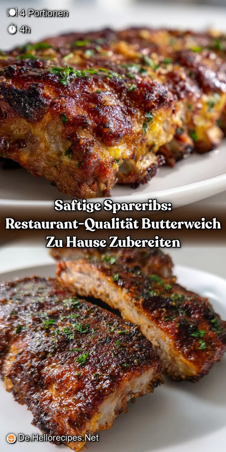 Saftige Spareribs: Restaurant-Qualit&auml;t butterweich zu Hause zubereiten