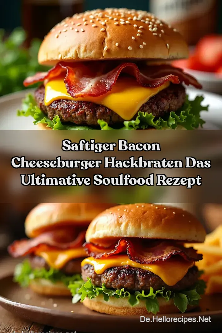 Saftiger Bacon Cheeseburger Hackbraten Das ultimative Soulfood Rezept