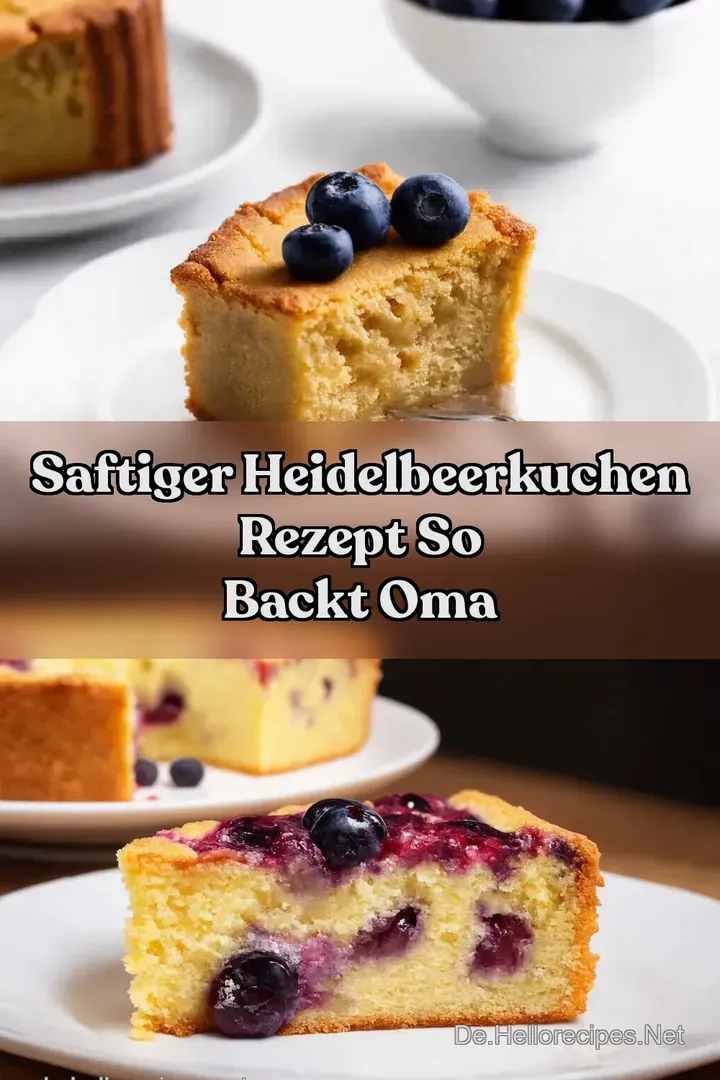 Saftiger Heidelbeerkuchen Rezept So backt Oma