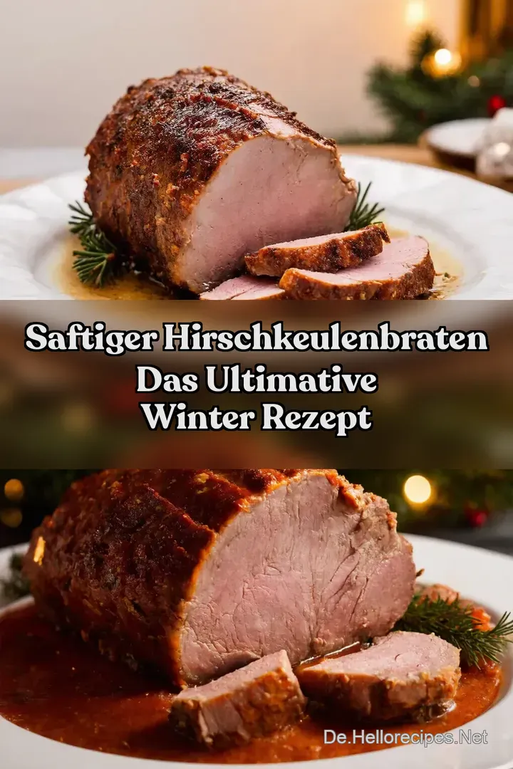 Saftiger Hirschkeulenbraten Das ultimative Winter Rezept