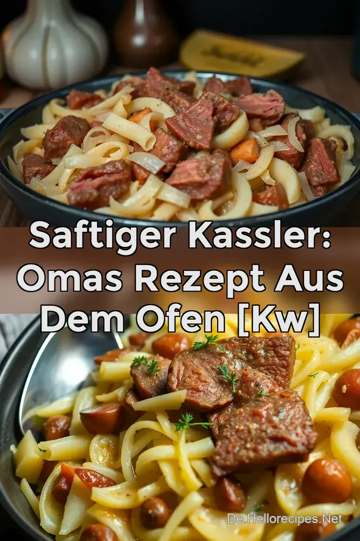 Saftiger Kassler: Omas Rezept aus dem Ofen [kw]