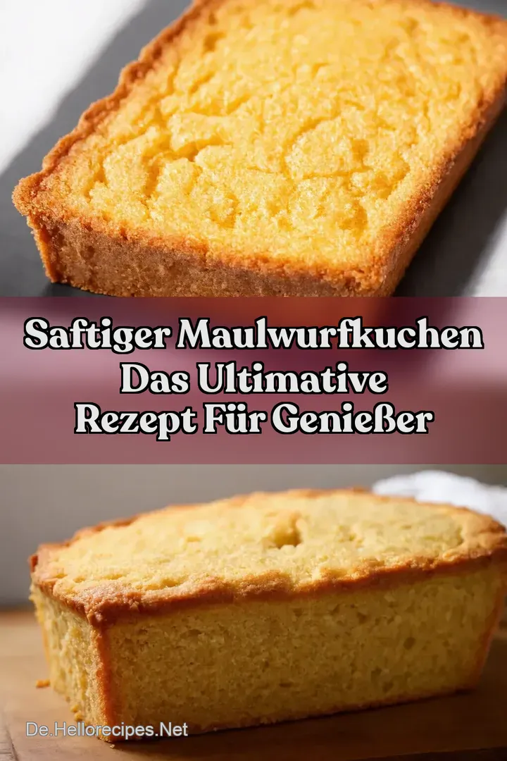 Saftiger Maulwurfkuchen Das ultimative Rezept f&uuml;r Genie&szlig;er