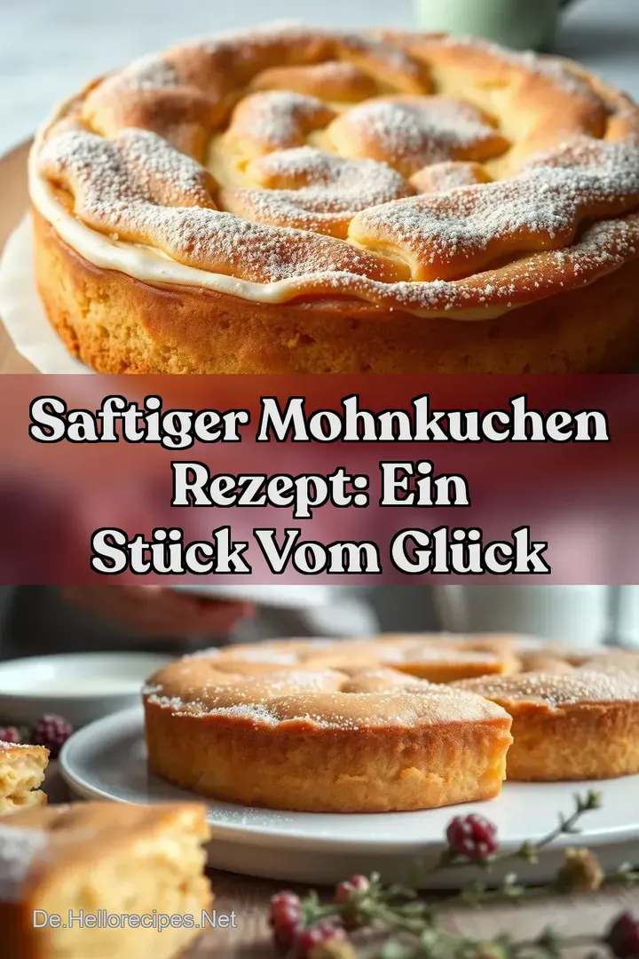 Saftiger Mohnkuchen Rezept: Ein Stück vom Glück