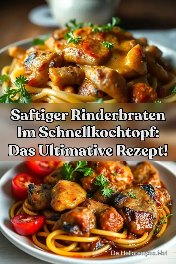 Saftiger Rinderbraten im Schnellkochtopf: Das ultimative Rezept!