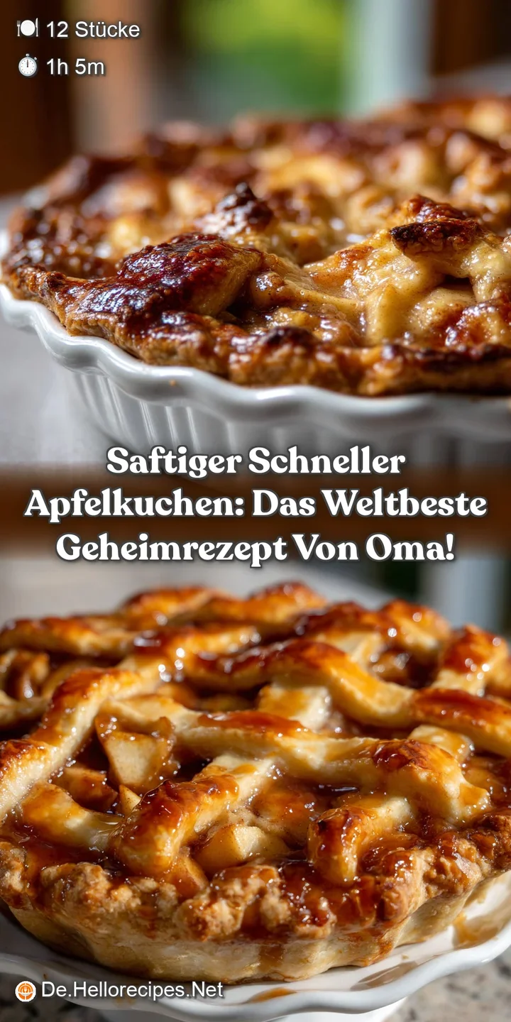 Saftiger schneller Apfelkuchen: Das weltbeste Geheimrezept von Oma!