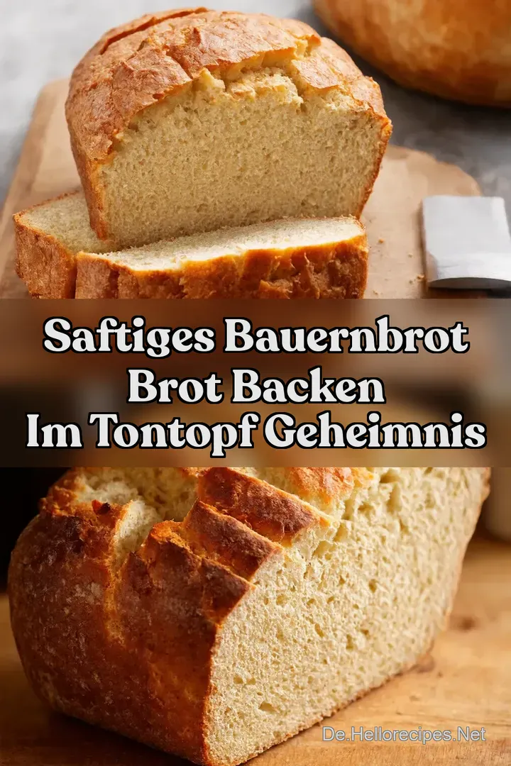 Saftiges Bauernbrot Brot Backen im Tontopf Geheimnis