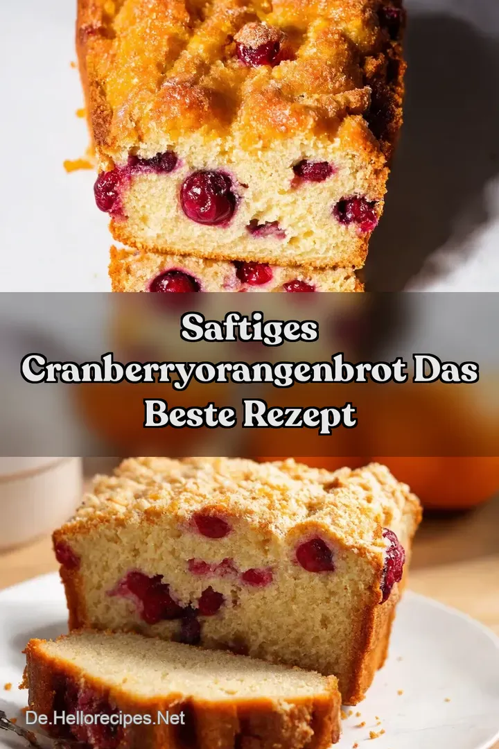Saftiges CranberryOrangenbrot Das beste Rezept