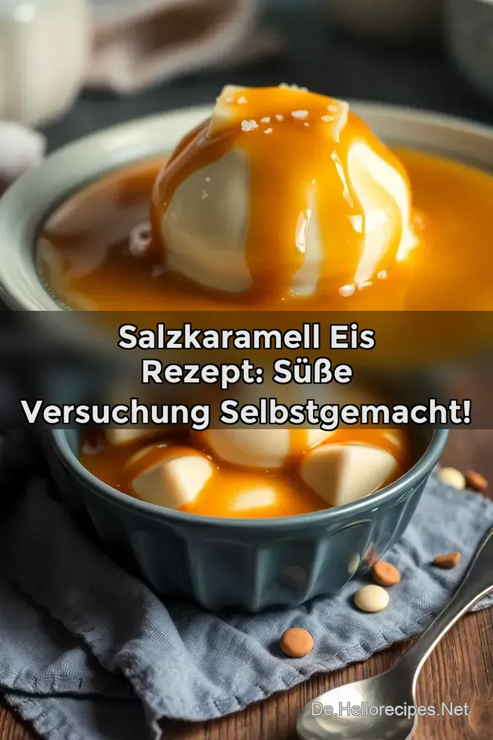 Salzkaramell Eis Rezept: Süße Versuchung selbstgemacht!