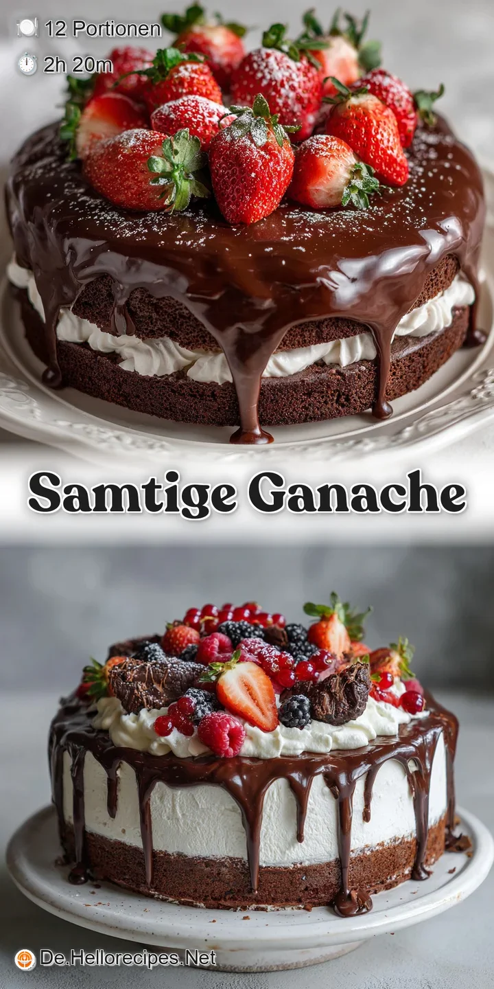 Close-up of a decadent chocolate cake reveals creamy layers, rich color and tempting texture. Hints of cocoa powder add ch...