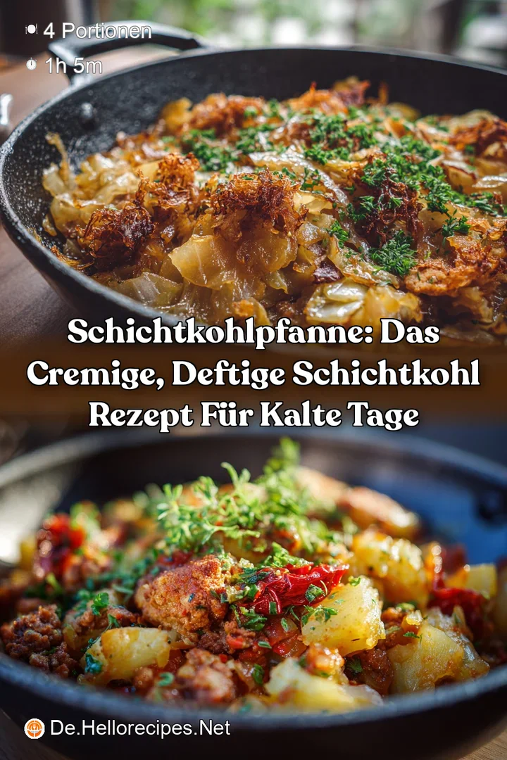 SchichtkohlPfanne: Das cremige deftige Schichtkohl Rezept f&uuml;r kalte Tage