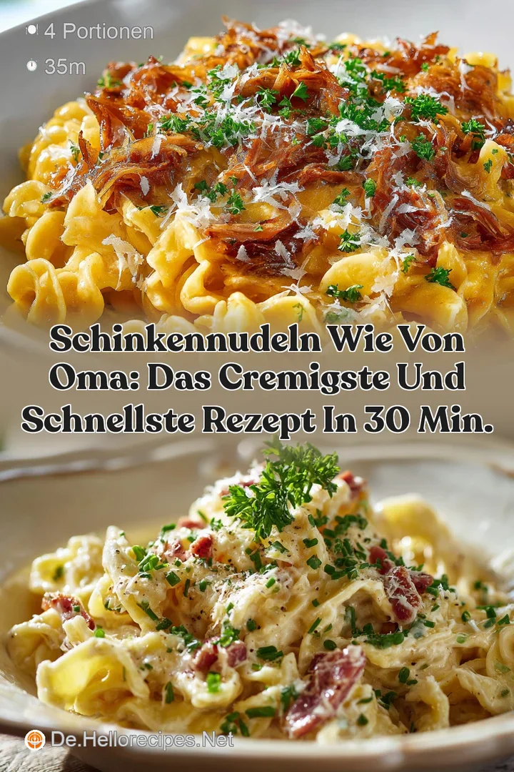 Schinkennudeln wie von Oma: Das cremigste und schnellste Rezept in 30 Min.