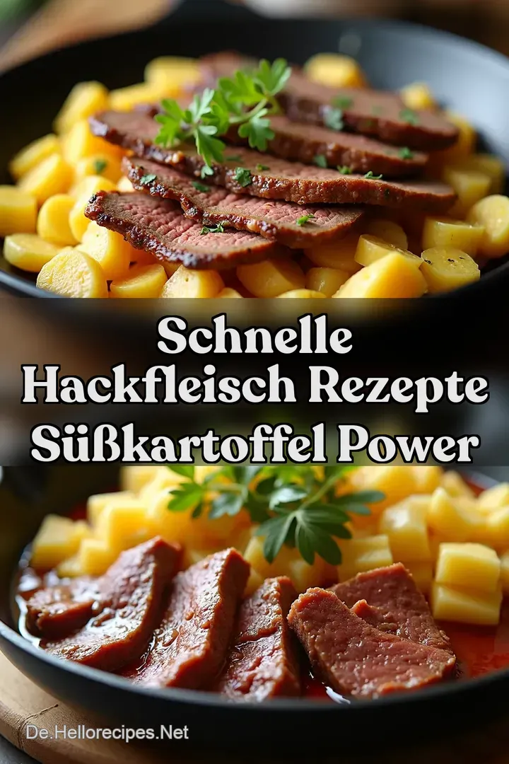 Schnelle Hackfleisch Rezepte S&uuml;&szlig;kartoffel Power