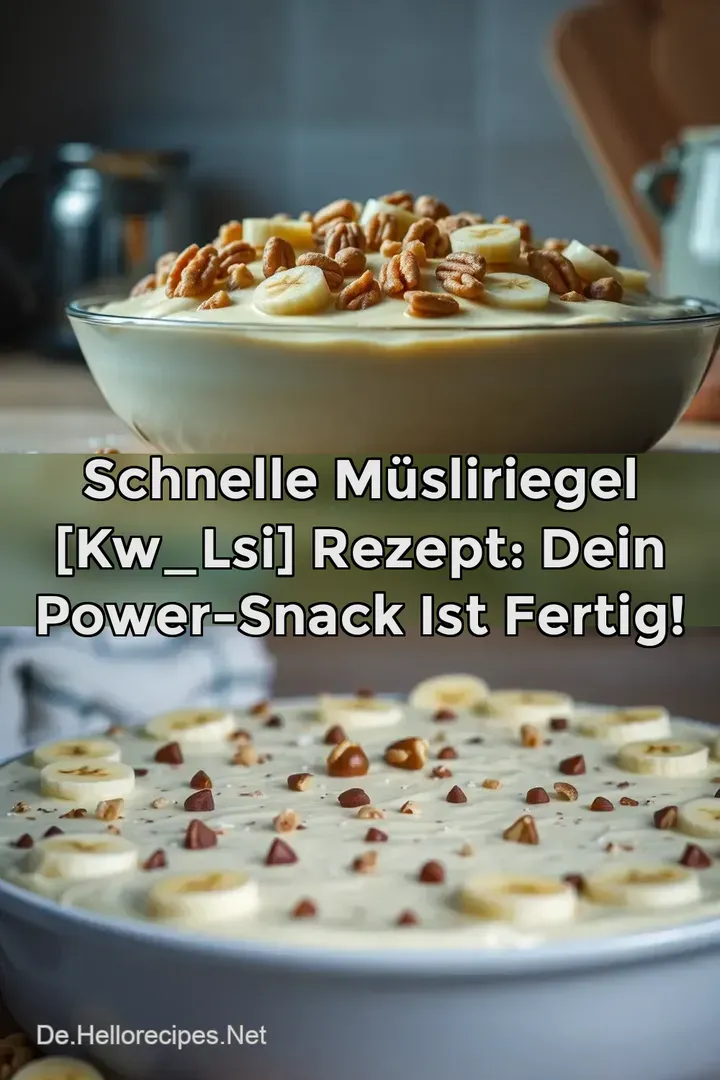 Schnelle Müsliriegel [kw_lsi] Rezept: Dein Power-Snack ist fertig!