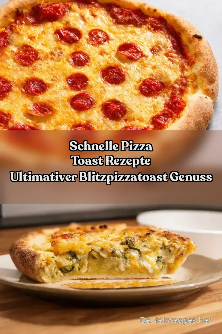 Schnelle Pizza Toast Rezepte Ultimativer BlitzPizzaToast Genuss