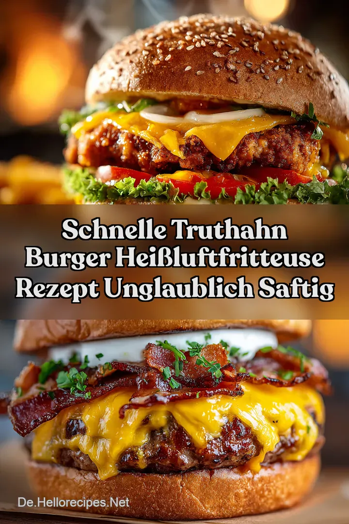 Schnelle Truthahn Burger Hei&szlig;luftfritteuse Rezept Unglaublich Saftig