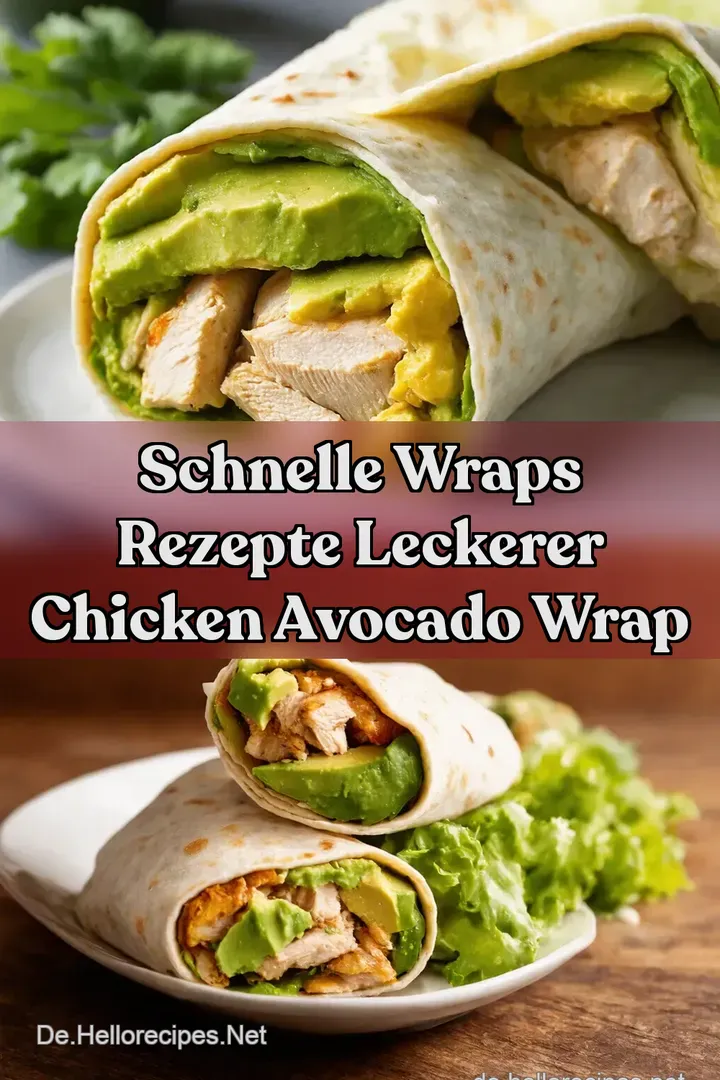 Schnelle Wraps Rezepte Leckerer Chicken Avocado Wrap