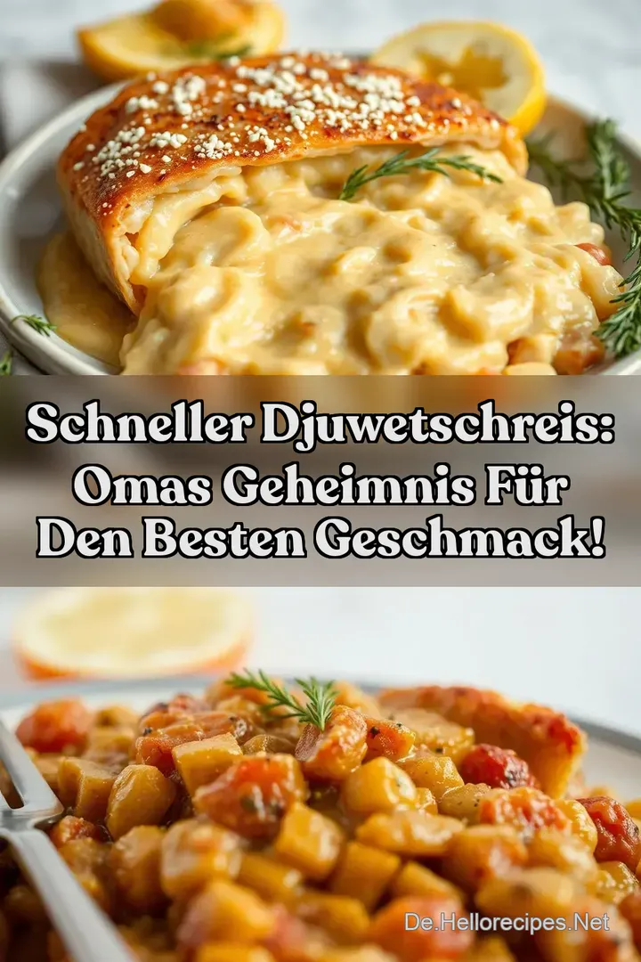 Schneller Djuwetschreis: Omas Geheimnis für den besten Geschmack!