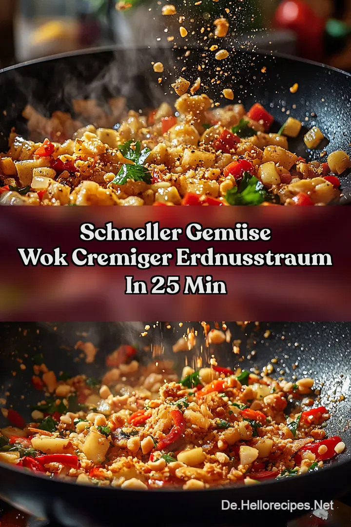 Schneller Gemüse Wok Cremiger ErdnussTraum in 25 Min