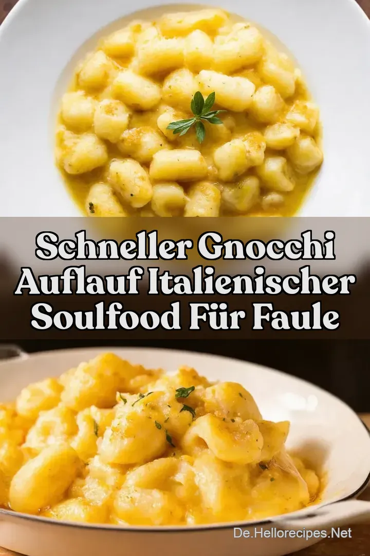 Schneller Gnocchi Auflauf Italienischer Soulfood f&uuml;r Faule