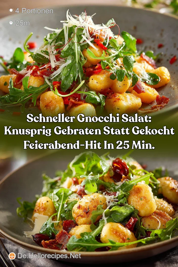 Schneller Gnocchi Salat: Knusprig gebraten statt gekocht Feierabend-Hit in 25 Min.