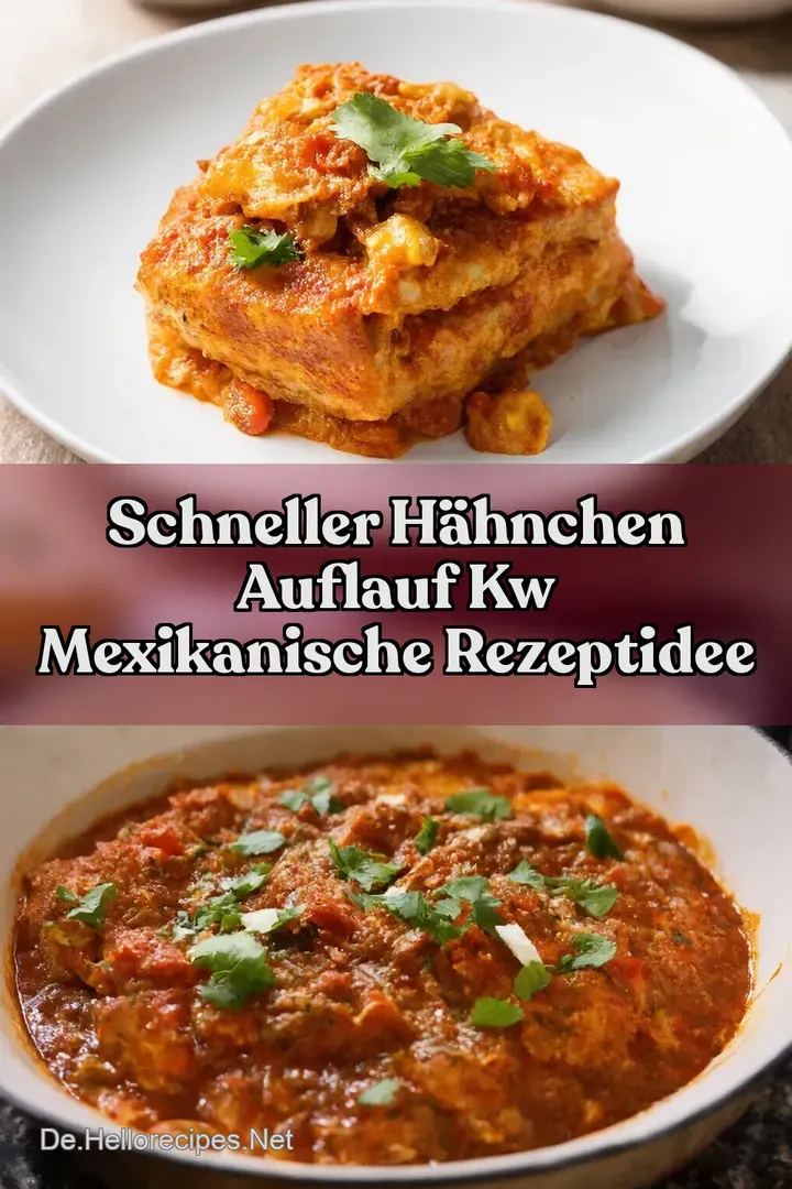 Schneller H&auml;hnchen Auflauf kw Mexikanische Rezeptidee